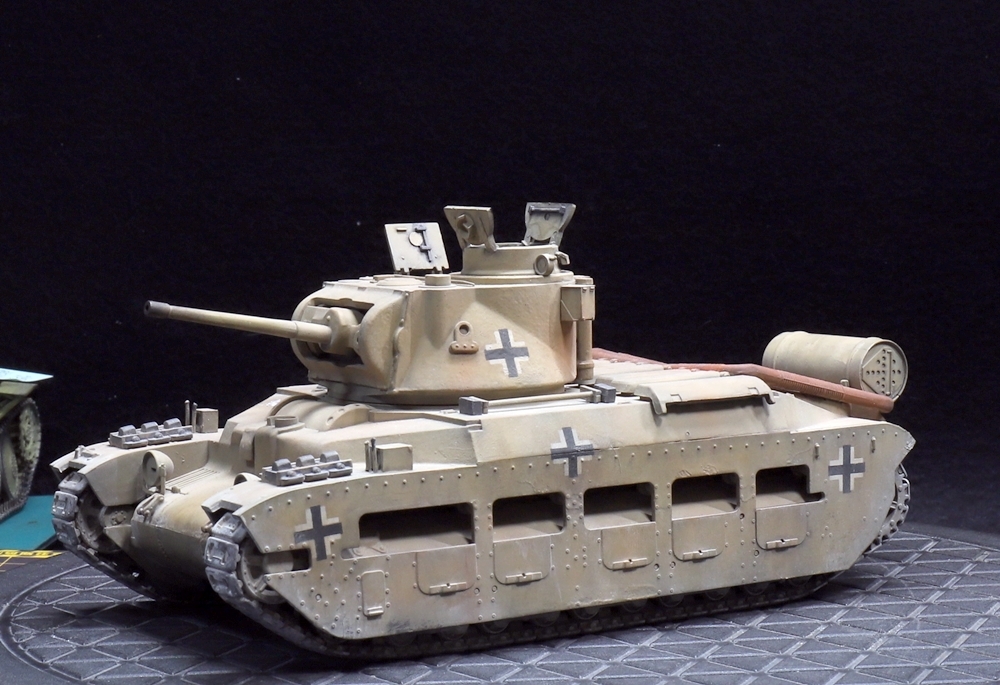 1/35 イギリス軍 マチルダ歩兵戦車 ドイツ軍鹵獲仕様 制作完成品_画像8