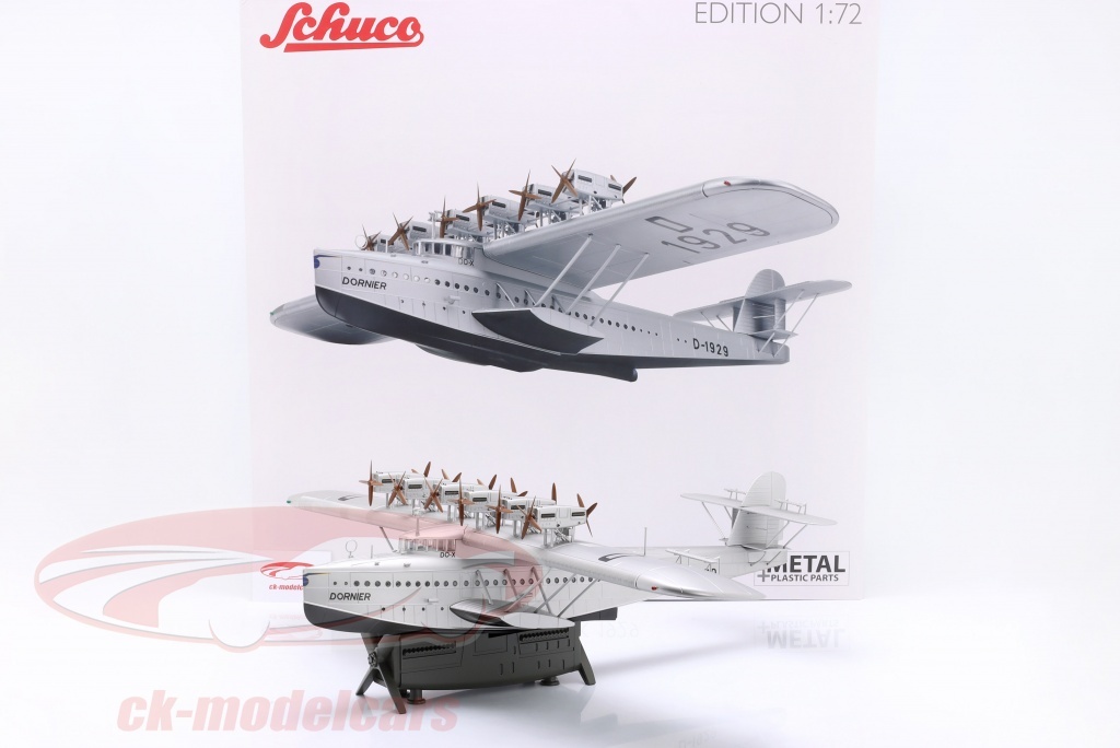 シュコー/Schuco 1/72 ドルニエ Do X 飛行機 1929 シルバー・ダイキャスト製　内容確認の為開封済み・未展示品_画像8