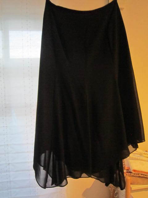 [ быстрое решение ]COMME CA ISM Comme Ca Ism! чёрный формальный юбка L размер *8 листов - gi незначительный жоржет ткань 