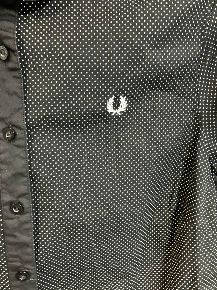 ★美品★ FRED PERRY フレッドペリー　長袖シャツ ドット柄　USA8_画像3