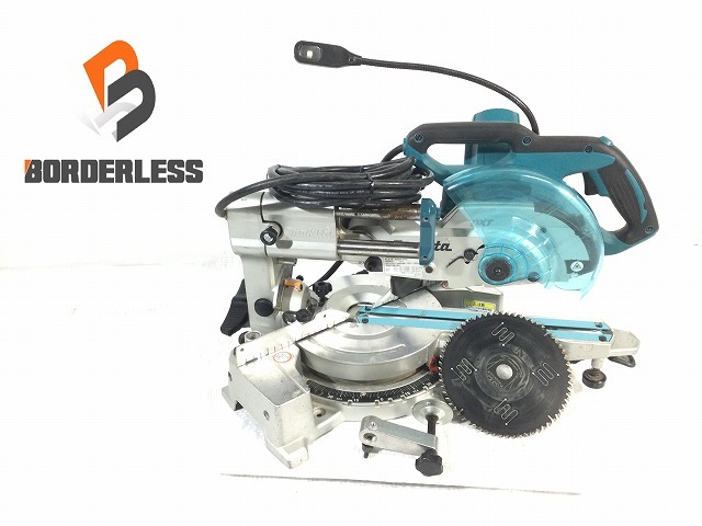 ☆中古品☆makita マキタ 165mm 卓上スライド丸ノコ LS0613FL レーザーマーカ&LEDライト付 切断機 木材加工 大工道具 82703_画像1