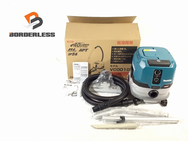 ☆未使用品☆makita マキタ 40Vmax 充電式集じん機 VC001GZ 本体のみ 乾湿両用 集塵8L 吸水6L コードレス 集塵機 掃除緯 83865_画像1