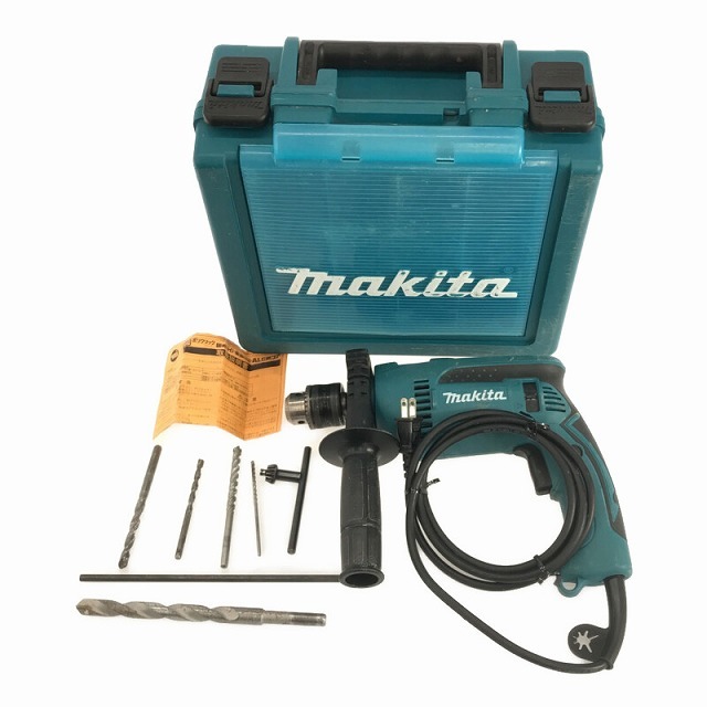 ☆中古品☆makita マキタ 100V 16mm 震動ドリル HP1640FK ケース付 ストレートシャンクおまけ コード式 振動ドリル 電気ドリル 82425_画像3