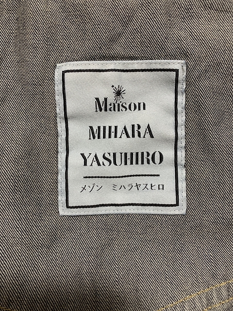 46 美品 22AW Maison MIHARA YASUHIRO スカーフ デニムシャツ_画像5
