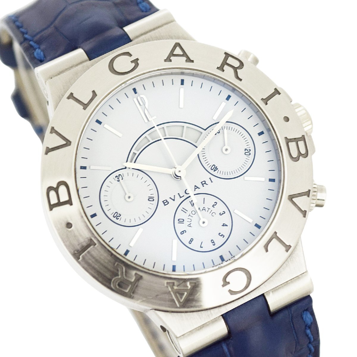 今週人気商品 K18WG BVLGARI ブルガリ ディアゴノ レガッタ クロノ