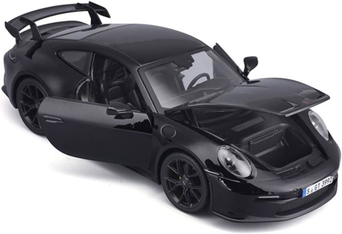 送料無料☆特価☆新品 マイスト 1/18 希少カラー Porsche 911 GT3／ポルシェ 911 GT3／黒／ブラック／Maisto_※画像は、イメージになります。