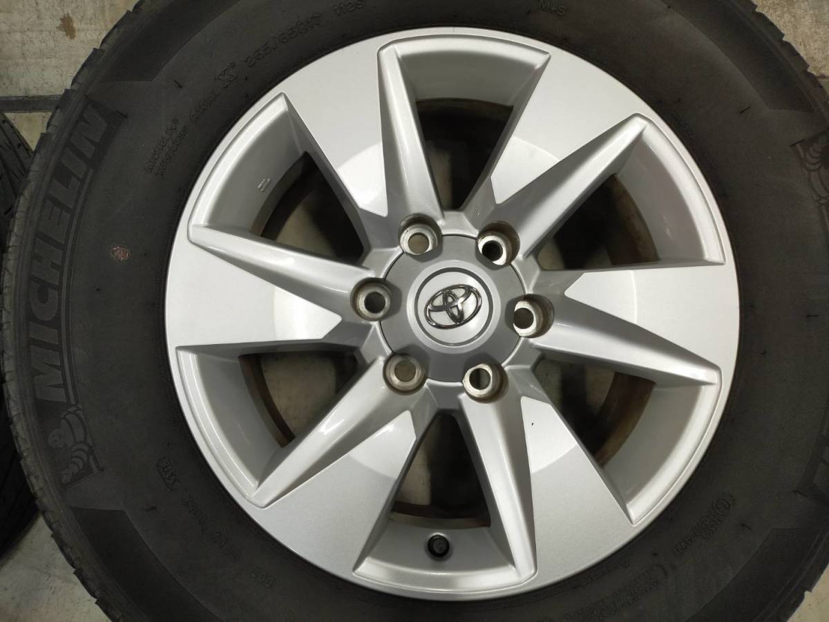 美品　150ランクル　プラド純正 後期 17x7.5J+25 139.7-6H MICHELIN ラティチュード ツアー 265/65R17 17インチ_画像4