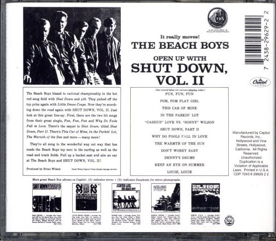 即決・送料無料(2点で)◆ザ・ビーチ・ボーイズ The Beach Boys◆Shut Down Vol.2◆Fun, Fun, Fun Why Do Fools Fall In Love◆R67S(a9898)_画像2