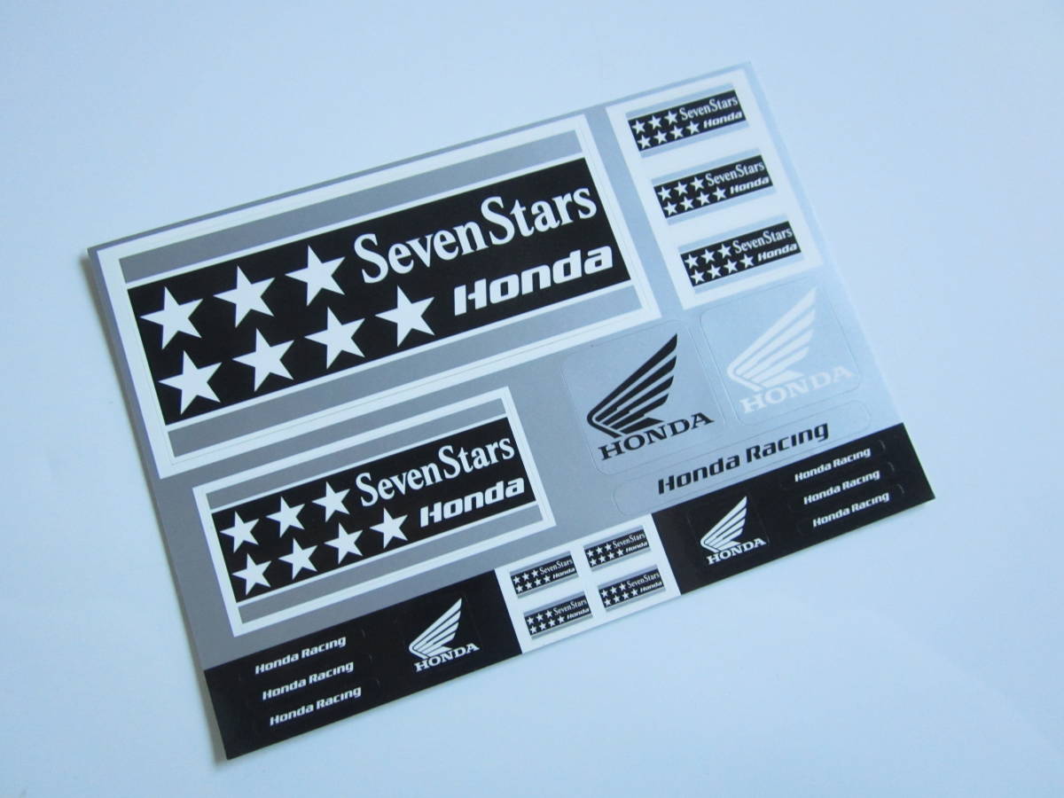 Seven Stars HONDA Racing セブンスター ホンダ レーシング ステッカー/デカール 自動車 バイク レーシング F1 スポンサー ① S88_画像1