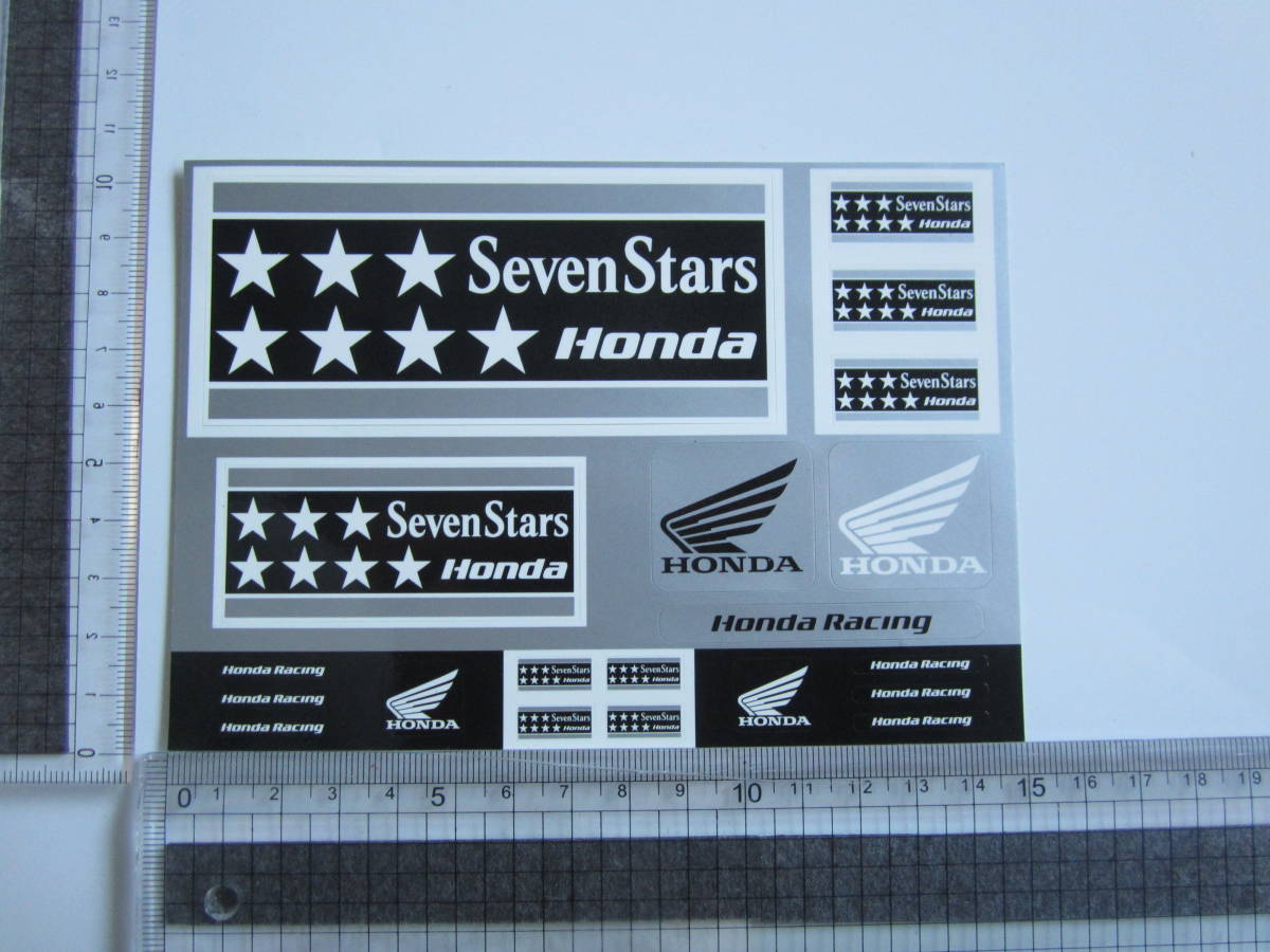 Seven Stars HONDA Racing セブンスター ホンダ レーシング ステッカー/デカール 自動車 バイク レーシング F1 スポンサー ① S88_画像6