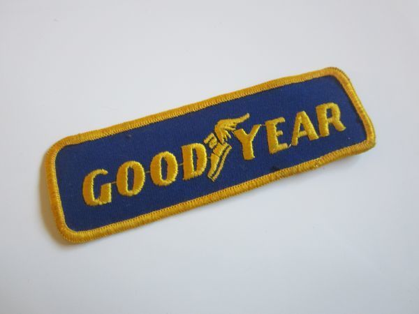 【中古】ビンテージ グッドイヤー GOOD YEAR タイヤ ワッペン/自動車 バイク F1 レーシングチーム スポンサー 227_画像1