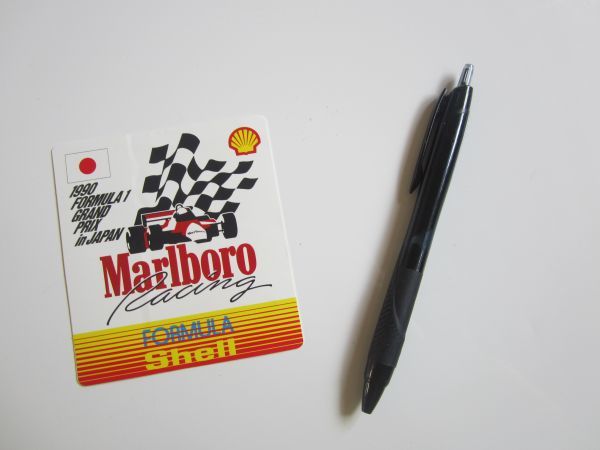Marlboro マルボロ レーシング フォーミラ1 1990 Shell チェッカーフラッグ ステッカー/デカール 自動車 バイク オートバイ スポンサー S87_画像5