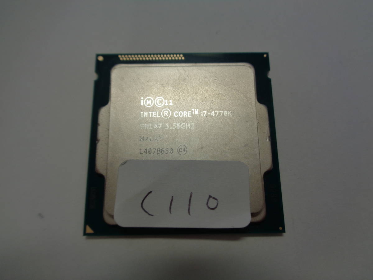 Intel Core i7 i7-4770K SR147 3.50GHz Socket1150 管理C110_画像1