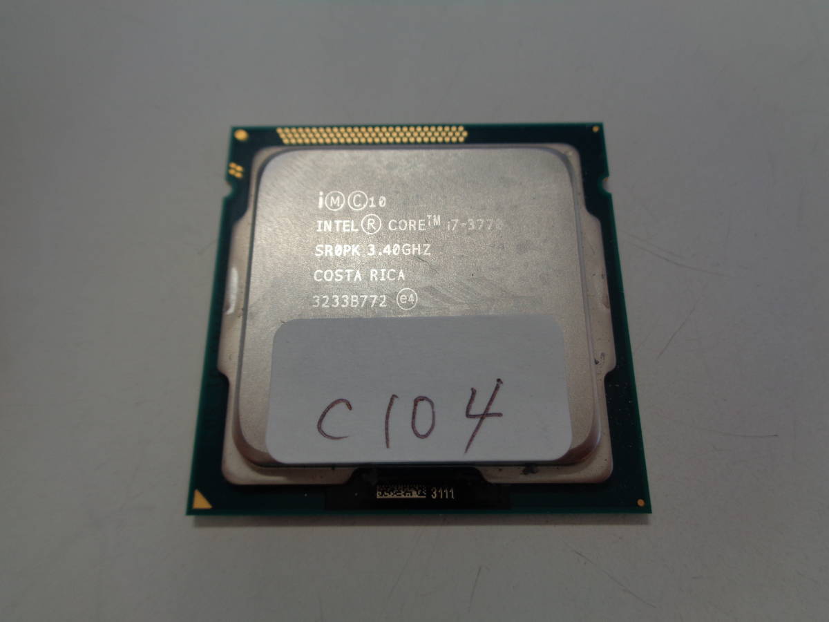 Intel Core i7 i7-3770 SR0PK 3.40GHz LGA1155 管理C104_画像1