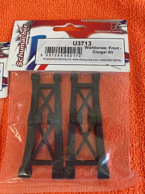 1/10 Schumacher Cougar SV 用U3713 Wishbones；Front ＆ U3351 GEAR ５ｍｍ；CNC83Ｔ Spur‐Slipper_画像3