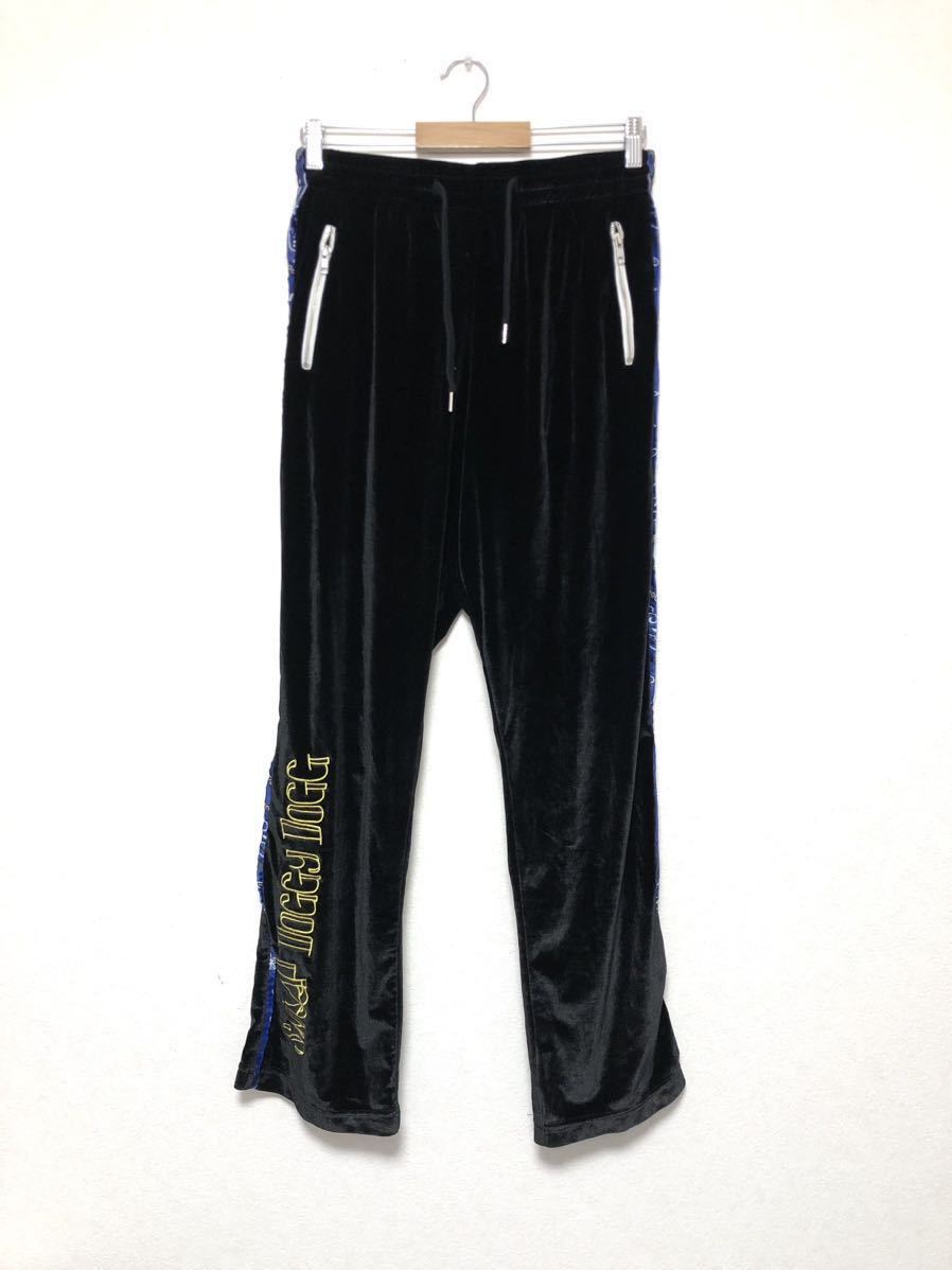 SnoopDogg × JOYRICH VELOUR TRACK PANTS (OVERSIZE) velour jersey pants oversize S black sn-p Joy Ricci 