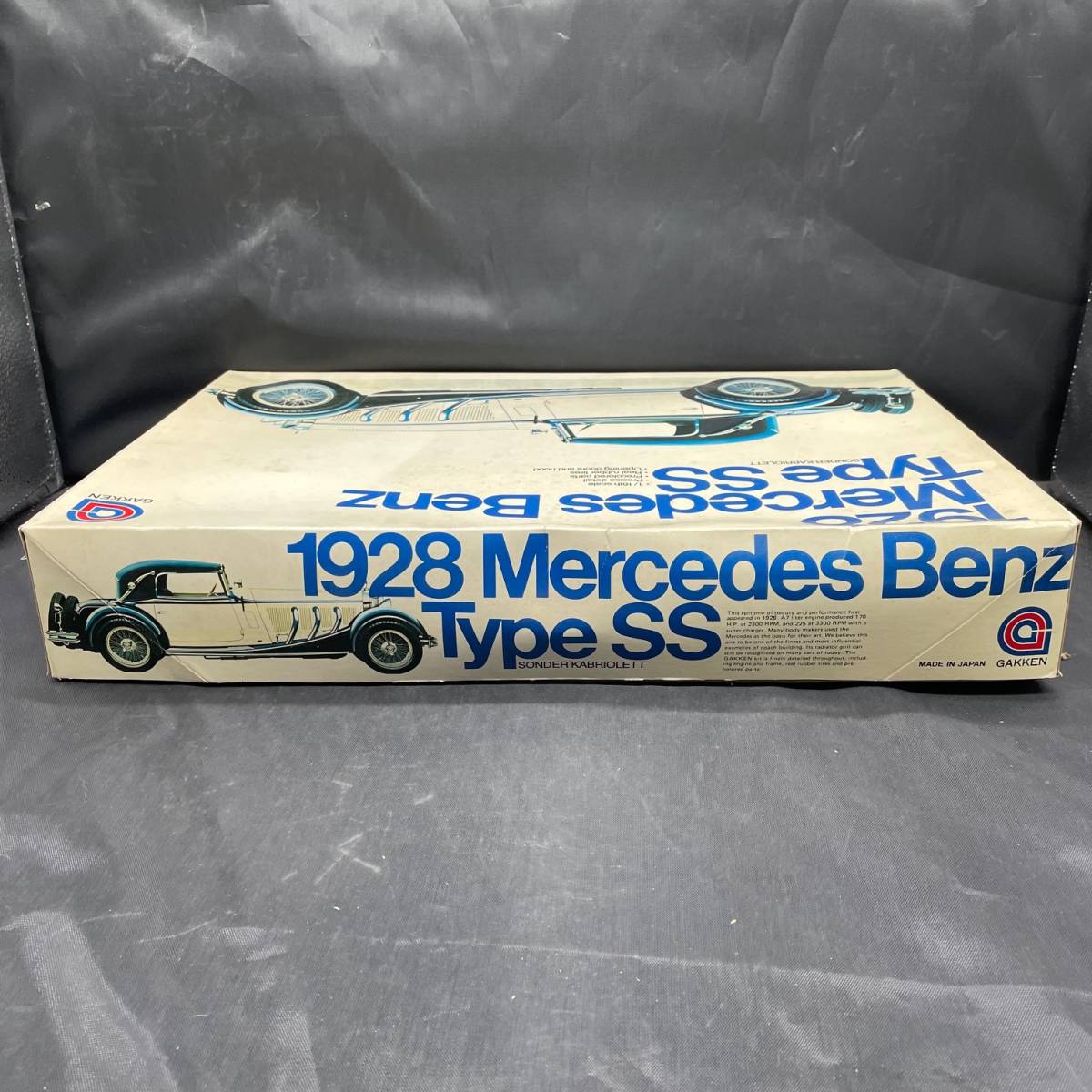 当時物 未組立 学研 1/16 1928 メルセデス ベンツ タイプSS カブリオレ プラモデル GAKKEN Mercedes Benz Type SS_画像4