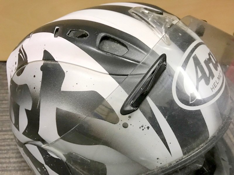 Arai HELMET SNELL RX-7 RR5 フルフェイスヘルメット ホワイト 57 58cm アライ 1円~　S2586_画像9
