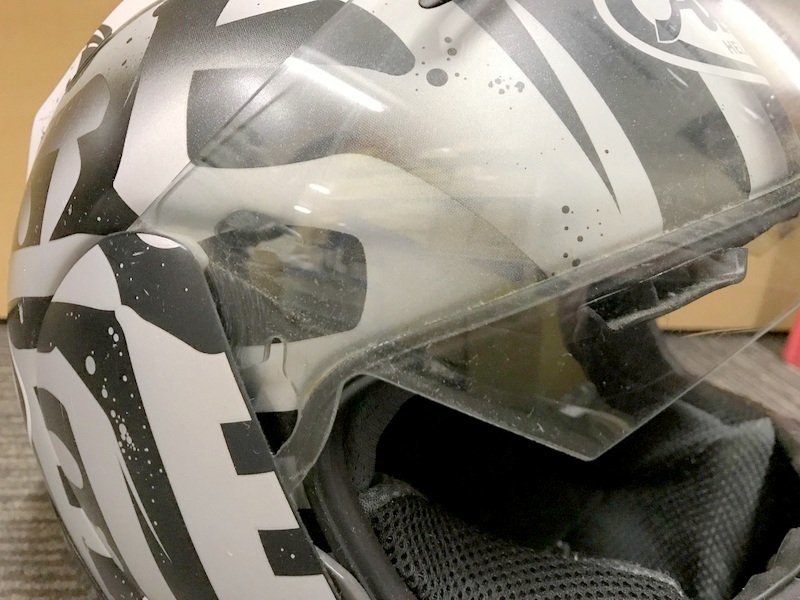 Arai HELMET SNELL RX-7 RR5 フルフェイスヘルメット ホワイト 57 58cm アライ 1円~　S2586_画像10