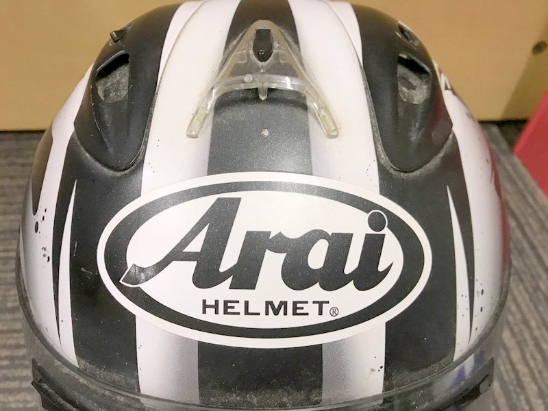 Arai HELMET SNELL RX-7 RR5 フルフェイスヘルメット ホワイト 57 58cm アライ 1円~　S2586_画像5