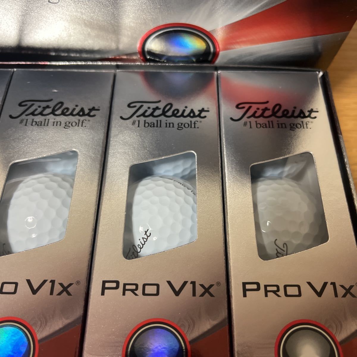 Titleist タイトリスト日本正規品 PRO V1x 2023モデル ゴルフボール1ダース(12個入) ホワイト　ローナンバー　正規品　新品　ゴルフ　正規_画像8