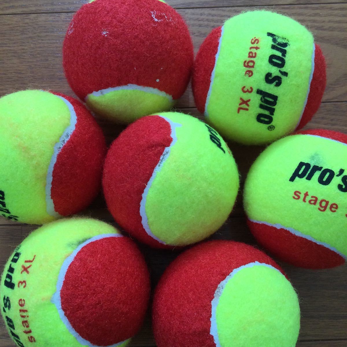 pros pro レッドボール stage3 XL テニスボール_画像4