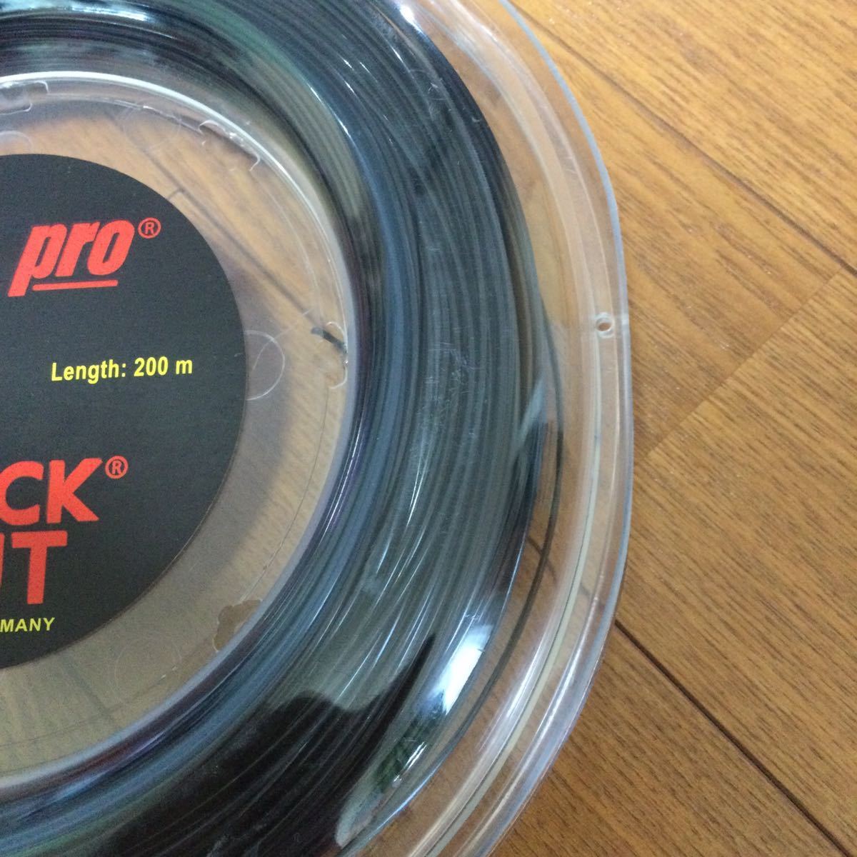 pro's pro Black out(黒)1.28mm 200m テニスロールガット_画像3