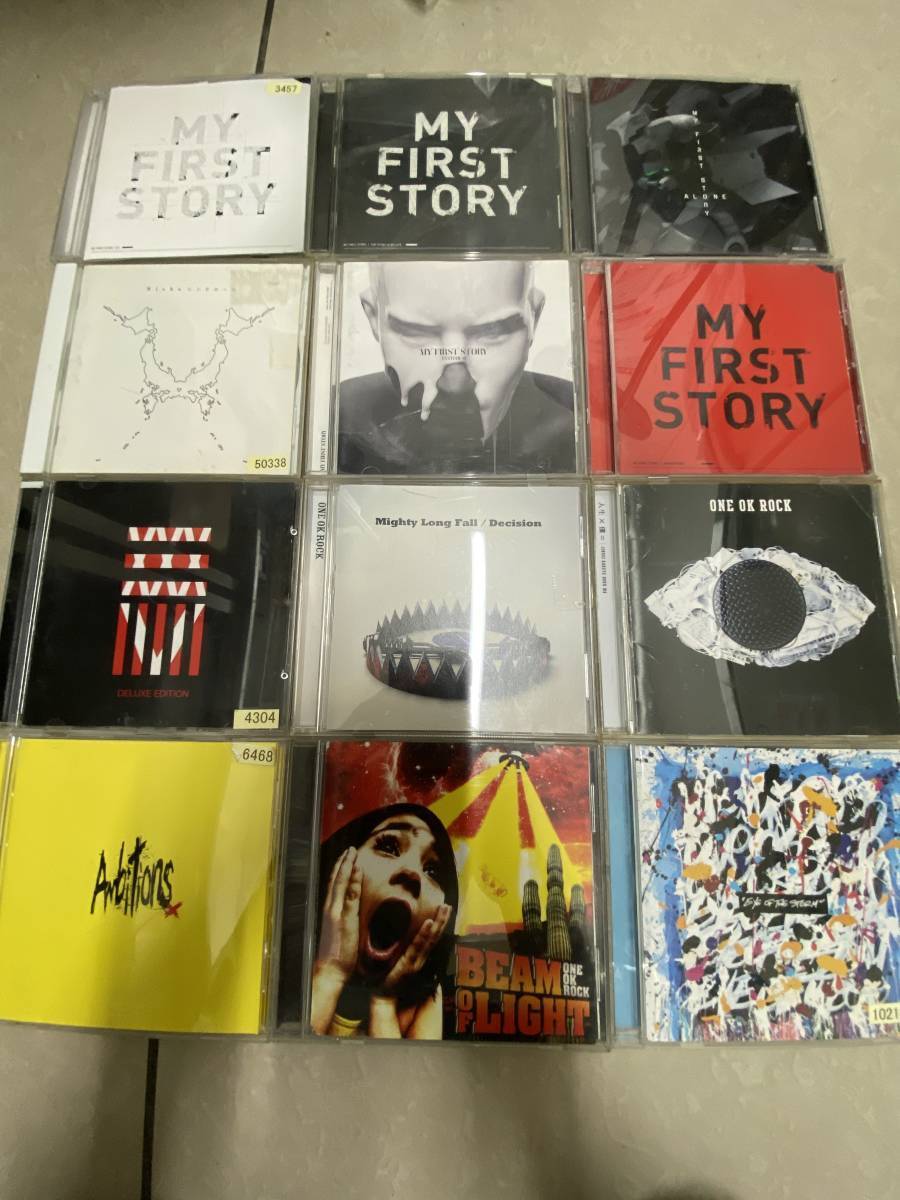 ONE OK ROCK (ワンオクロック)アルバム CD シングル CD+MY FIRST STORY アルバム CD シングル CD DVD 計12枚セット