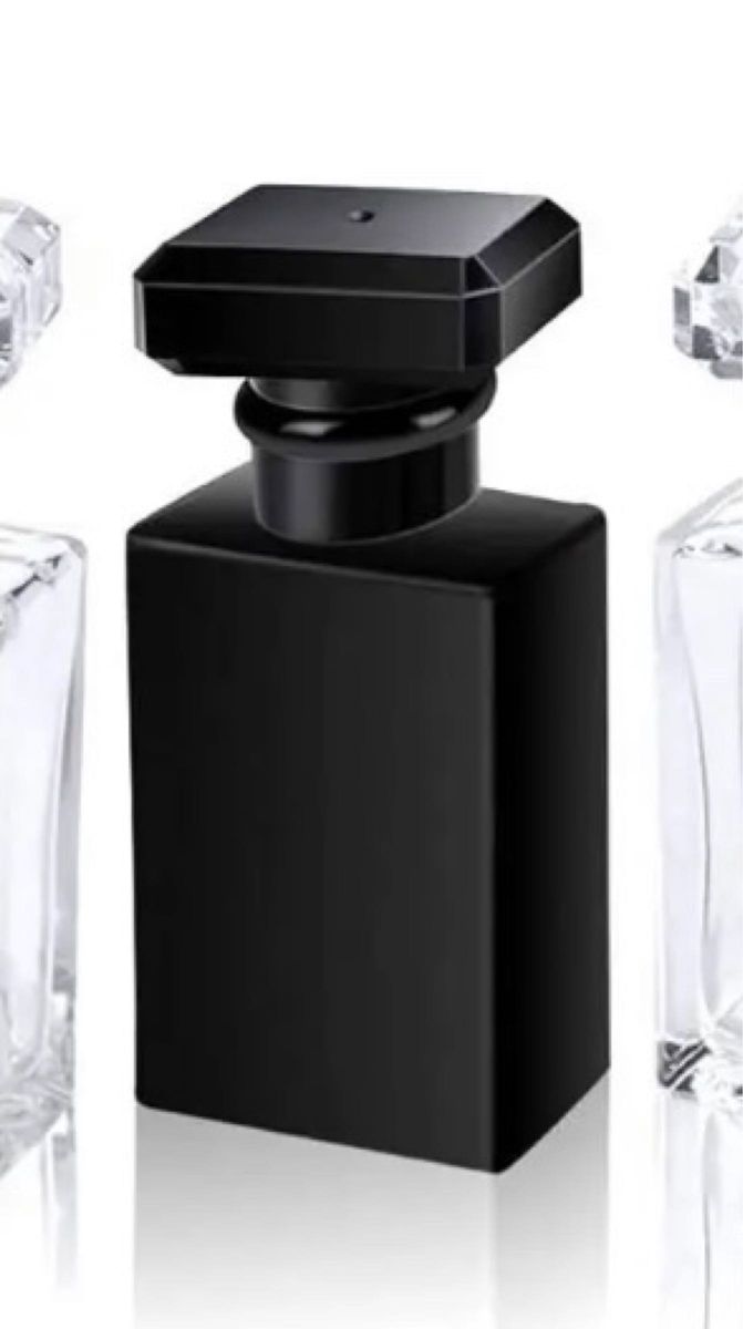 香水アトマイザー ガラスボトル 香水瓶 詰替用瓶 スプレーボトル30ml 黒　ブラック