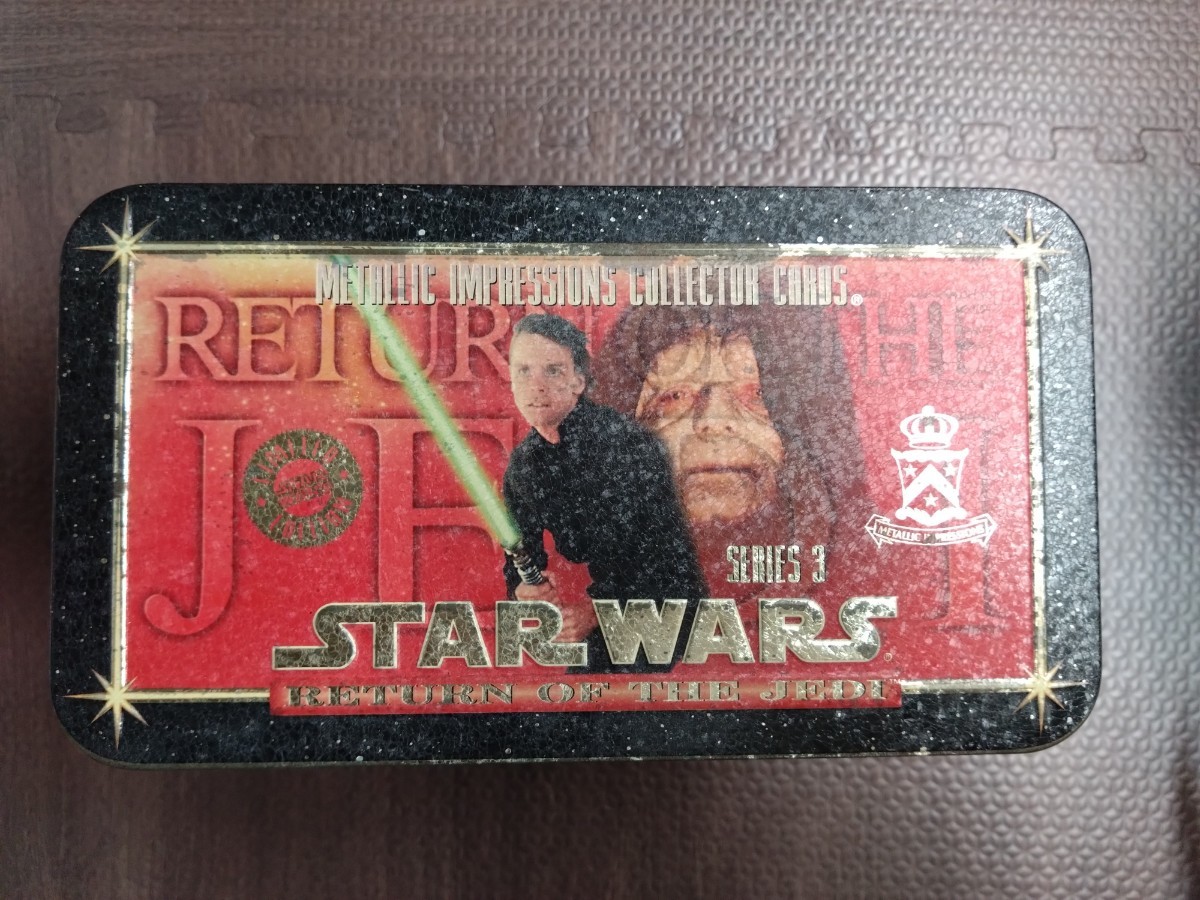  that time thing Star Wars Return of the Jedi metal card box!