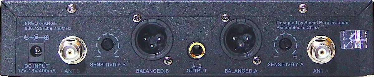 SOUNDPURE SPH8022-WEMBK2mk2 サウンドピュア ν8022e ヘッドセットマイク2本 2CH受信機 ワイヤレスマイクセット_画像4
