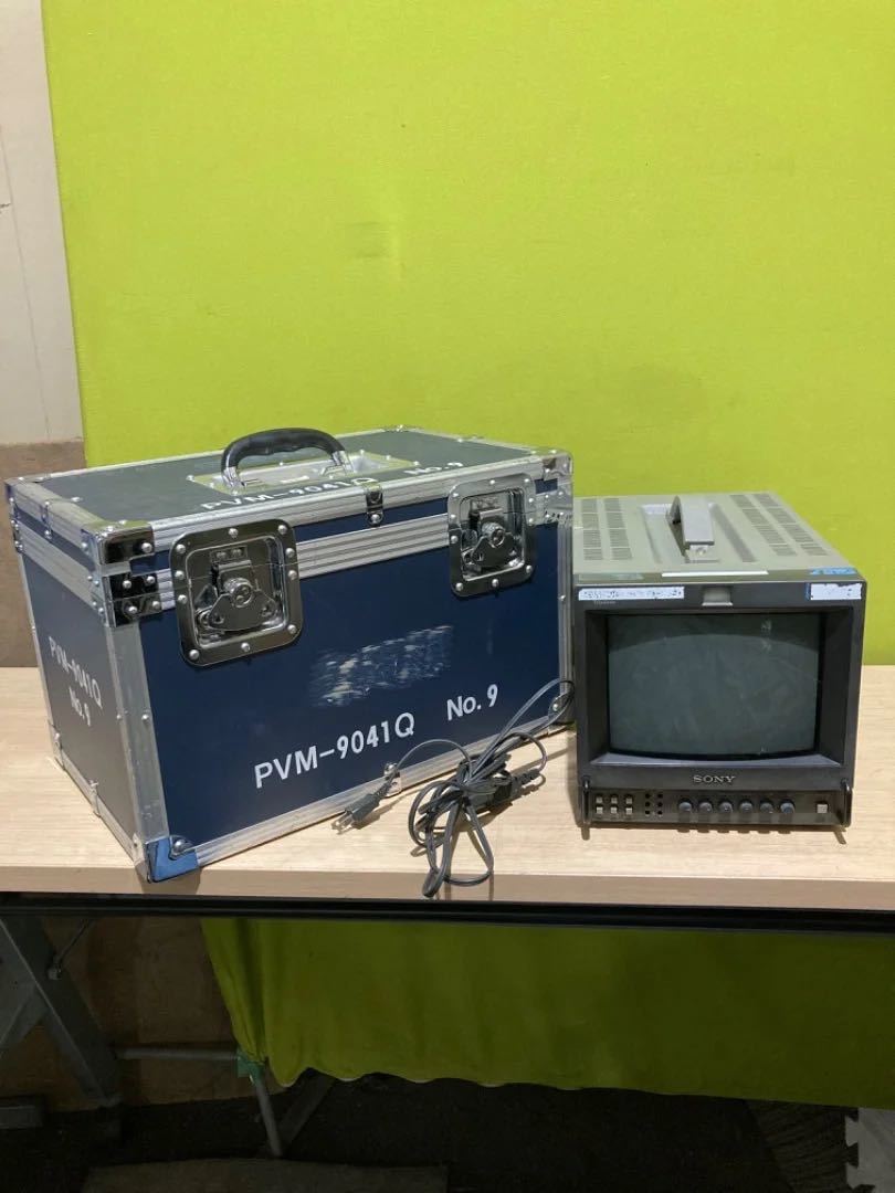 SONY PVM-9041Q トリニトロン9型ビデオモニター・ピクチャーモニター　放送機材 9インチ　9_画像1