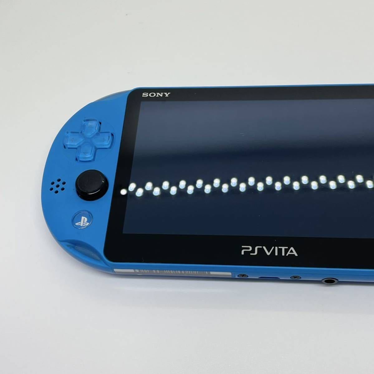 液晶美品 PS Vita PCH-2000 本体 アクアブルー プレステ PlayStation