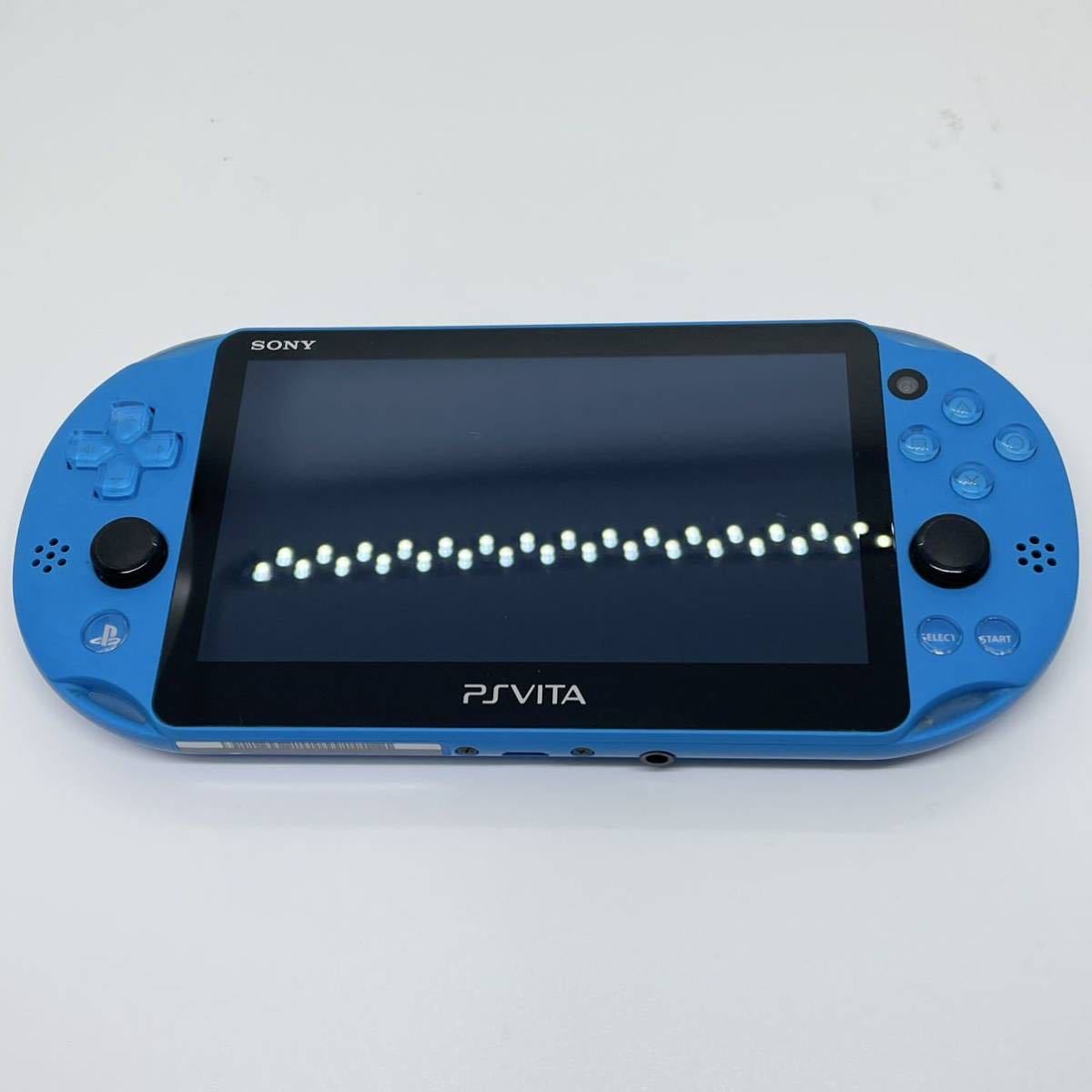 液晶美品 PS Vita PCH-2000 本体 アクアブルー プレステ PlayStation pch2000 ZA23 アクア・ブルー ヴィータ 動作良好 完動品 SONY 1円〜_画像4