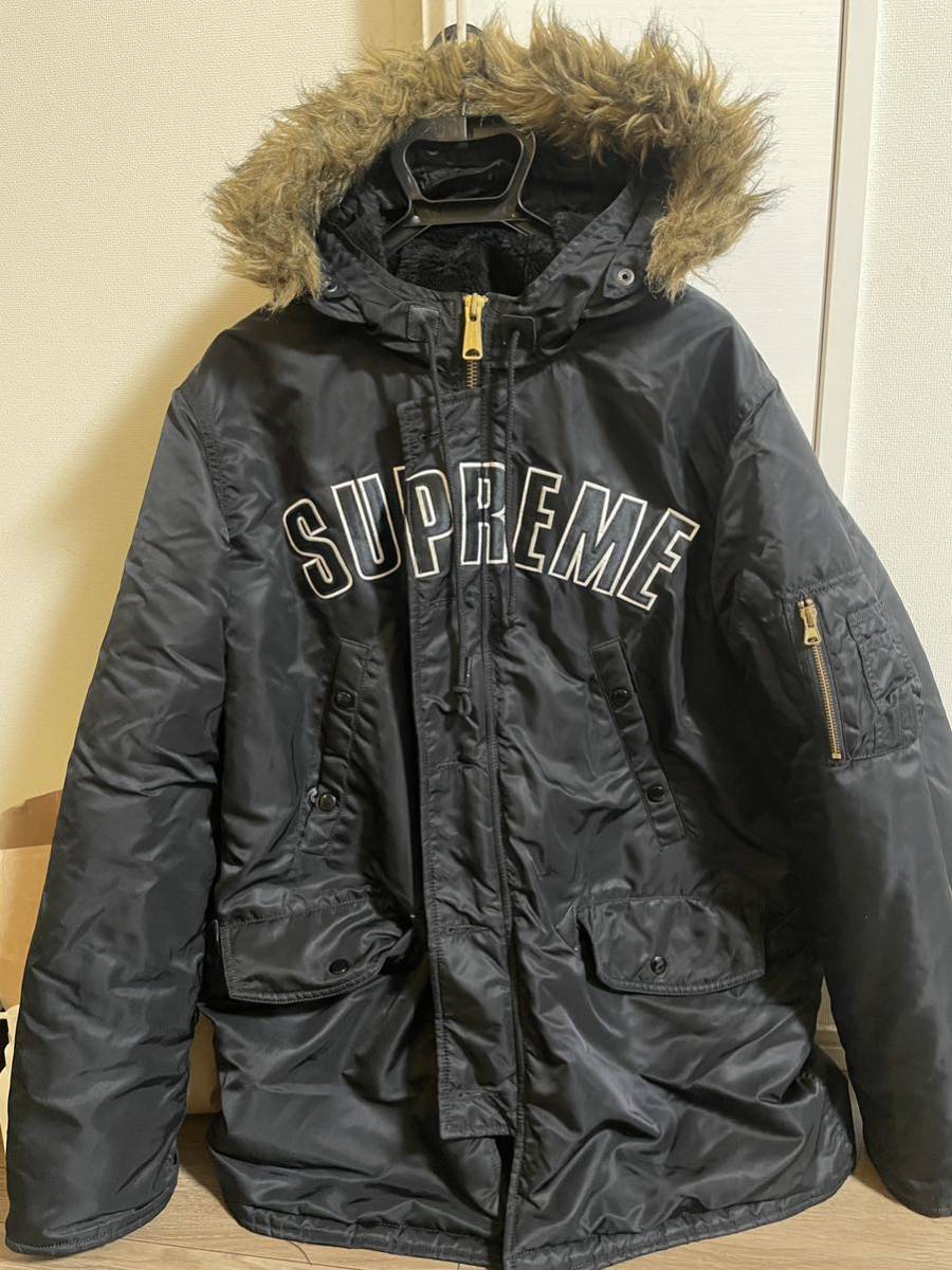 Supreme Arc Logo N-3B 16AW アーチロゴ　サイズL ブラック　シュプリームアーチロゴ