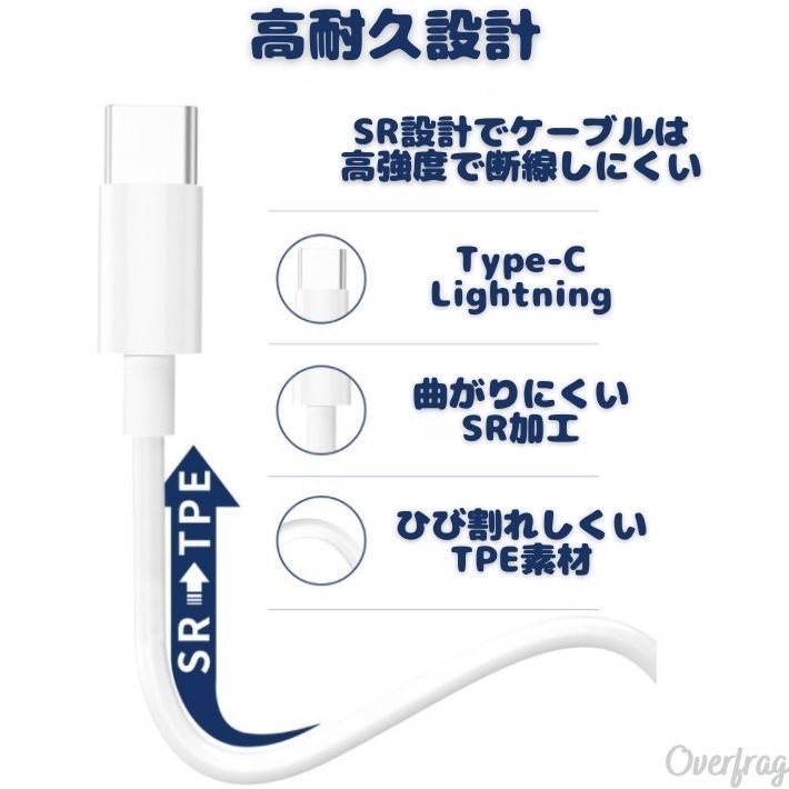 1m TypeC充電ケーブル USB PD 急速充電 Type-C ケーブル スマホ充電器 3A 200cm iPad android コード USBケーブル QC3.0対応 在宅勤務