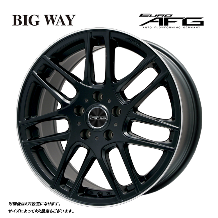 送料無料 ビッグウェイ EURO AFG 6.5J-16 +47 5H-112 (16インチ) 5H112 6.5J+47【4本セット 新品】_画像1