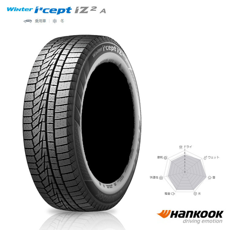 送料無料 ハンコック スタッドレスタイヤ 冬タイヤ HANKOOK Winter i*cept IZ2 A W626 225/60R17 103T XL 【2本セット 新品】_画像1