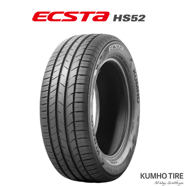 送料無料 クムホ 夏 サマータイヤ KUMUHO ECSTA HS52 エクスタ エイチエス52 215/55R16 93V 【1本単品 新品】