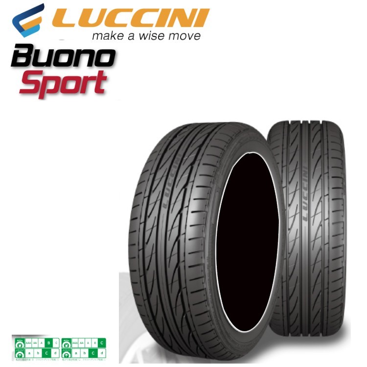 送料無料 ルッチーニ 夏 サマータイヤ LUCCINI Buono Sport ヴォーノスポーツ 215/50ZR17 95W XL 【2本セット 新品】_画像1