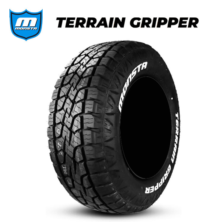 送料無料 モンスタタイヤ ホワイトレター MONSTA TYRES TERRAIN GRIPPER テレーングリッパー 265/70R17 115T RWL 【2本セット 新品】_画像1