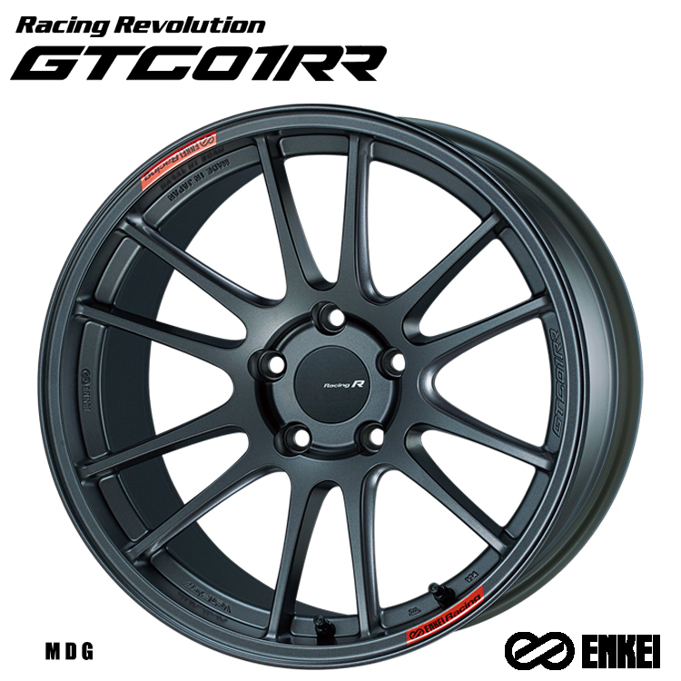 送料無料 エンケイ Racing Revolution GTC01RR (MDG) 10.5J-18 +25 5H-114.3 (18インチ) 5H114.3 10.5J+25【2本セット 新品】_画像1