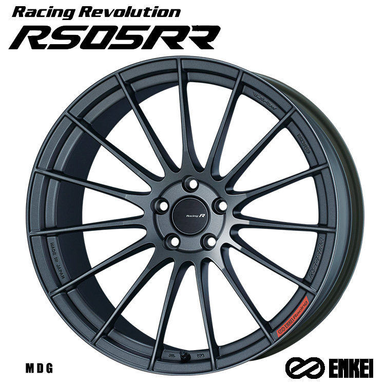 送料無料 エンケイ Racing Revolution RS05RR 9J-19 +25 5H-112 (19インチ) 5H112 9J+25【2本セット 新品】_画像1