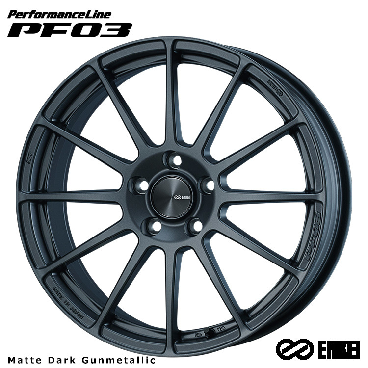 送料無料 エンケイ PerformanceLine PF03 (MDG) 6.5J-16 +45 5H-114.3 (16インチ) 5H114.3 6.5J+45【4本セット 新品】_画像1