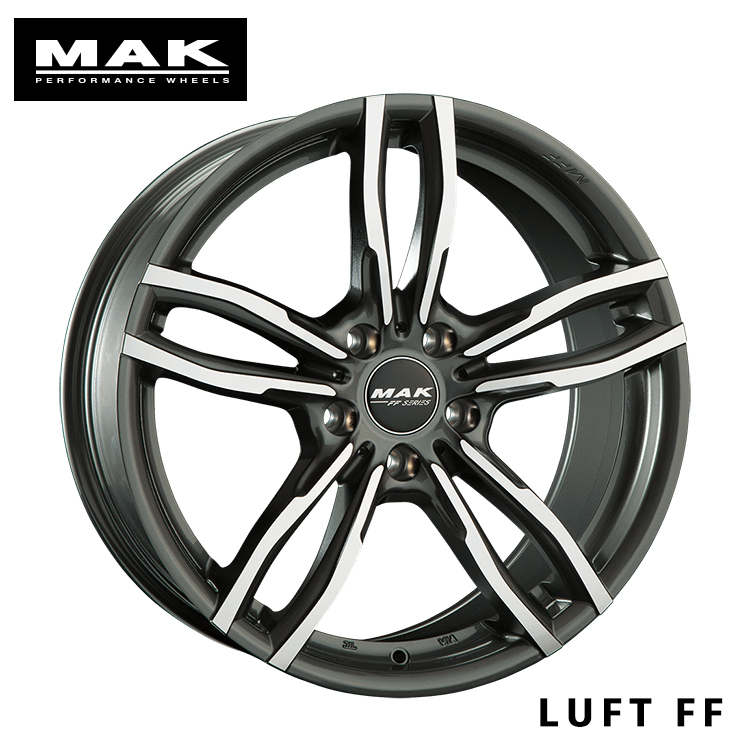 送料無料 マック LUFT FF 8.5J-19 +33 5H-120 (19インチ) 5H120 8.5J+33【1本単品 新品】_画像1