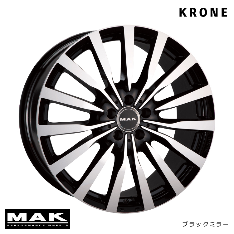 送料無料 マック KRONE 8J-18 +48 5H-112 (18インチ) 5H112 8J+48【1本単品 新品】