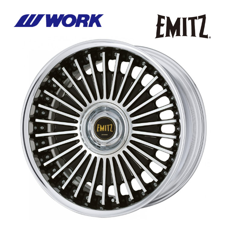 送料無料 ワーク EMITZ BIG CALIPER Rdisk 8.5J-19 －3～－15 5H-114.3 (19インチ) 5H114.3 8.5J－3～－15【1本単品 新品】_画像1