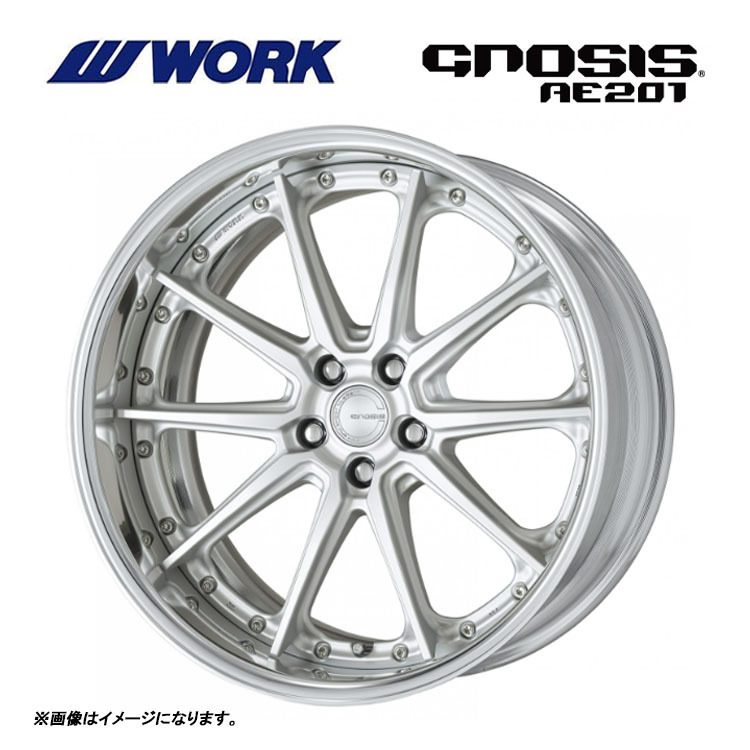 送料無料 ワーク GNOSIS AE201 DEEP RIM Odisk 8.5J-21 +48～26 5H-112 (21インチ) 5H112 8.5J+48～26【4本セット 新品】