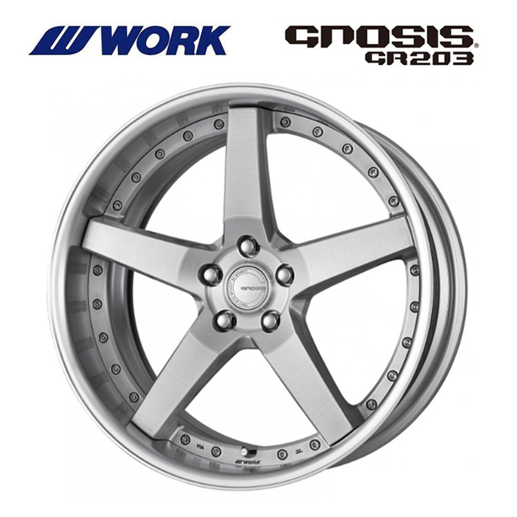 送料無料 ワーク GNOSIS GR203 FULL REVERSE STANDARD Adisk 9J-19 -2~-14 5H-100 (19インチ) 5H100 9J-2~-14【2本セット 新品】