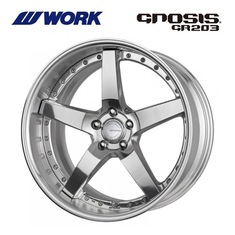 送料無料 ワーク GNOSIS GR203 FULL REVERSE DEEＰ RIM Odisk 8.5J-19 +14～2 5H-120 (19インチ) 5H120 8.5J+14～2【1本単品 新品】_画像1